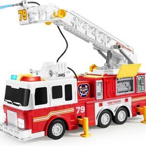 Joyfy -  Kids' Toy Fire Truck Extra Large Size Fire T Red